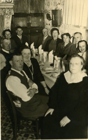 Groepsfoto bij Maurice Van Acker